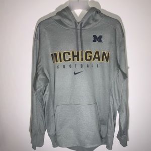 NIKE Michigan Wolverines Football Hoodie 2XL